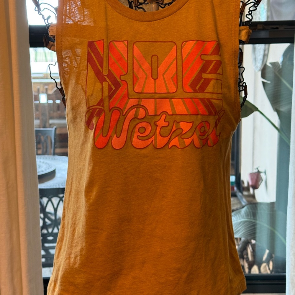 Yellow Graphic Sleeveless Tank Top